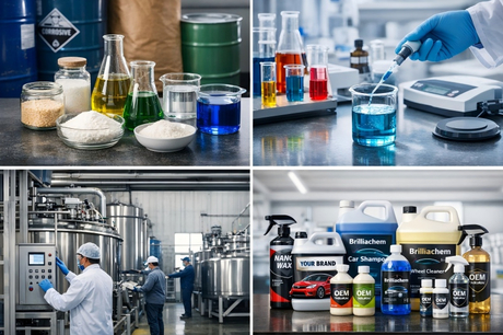 Dalle materie prime ai prodotti chimici finiti per la cura dell'auto.jpg