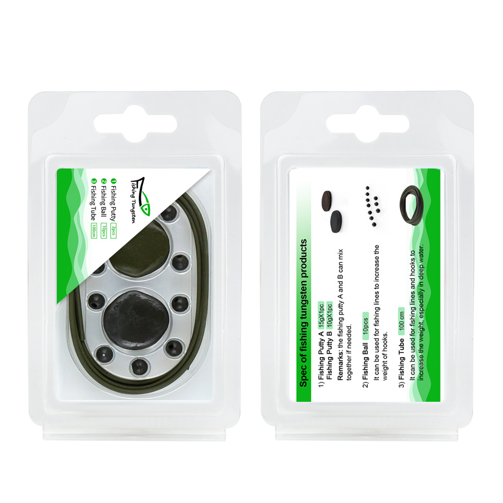 Tubes en tungst&egrave;ne Perles de tungst&egrave;ne Mastic de tungst&egrave;ne dans un paquet